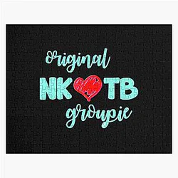 Funny Man Nkotb Kids New Shirt The Blocks Blue Awesome Music Fans Jigsaw Puzzle