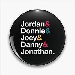 New Kids on the Block Names and Style Pin