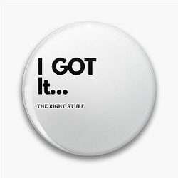 Song lyric New Kids On the Block Fans I got the right stuff Blockheads Pin