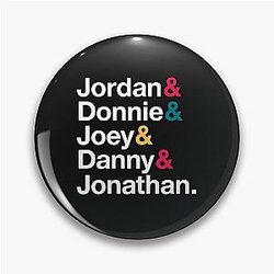 New Kids on the Block Name & Style Pin
