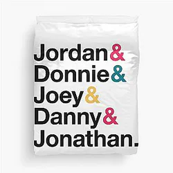 NKOTB Names Style Duvet Cover