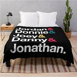 NKOTB Name & Style Throw Blanket