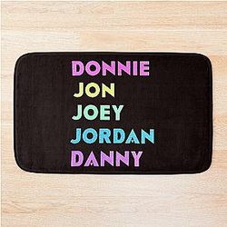 New Kids On The Block Bling Name Bath Mat