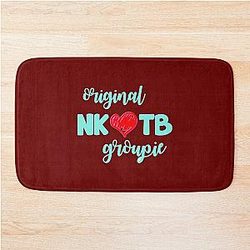 Funny Man Nkotb Kids The Blocks Blue Awesome For Music Fans Bath Mat