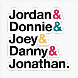 NKOTB Name Style Sticker