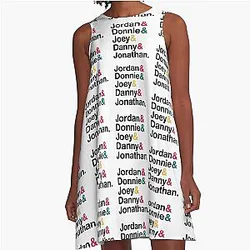 NKOTB Name A-Line Dress