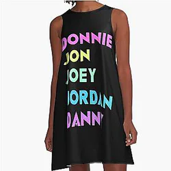 New Kids on the Block Bling Name A-Line Dress