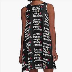NKOTB Name & A-Line Dress