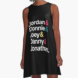 Nkotb Names A-Line Dress