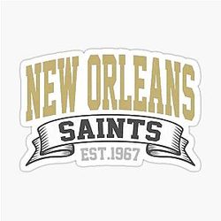 Art New Orleans Saints Sticker