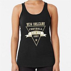 Art New Orleans Saints Racerback Tank Top