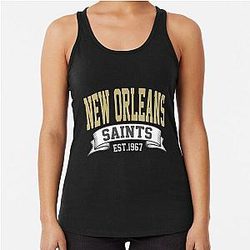 Art New Orleans Saints Racerback Tank Top