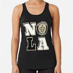 Art New Orleans Saints Racerback Tank Top