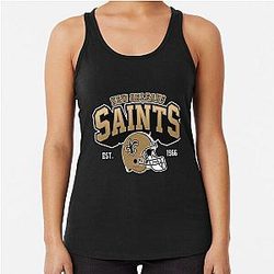 Art New Orleans Saints Racerback Tank