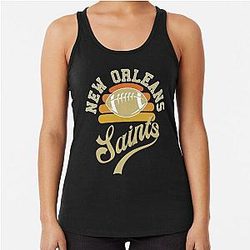 Art New Orleans Saints Racerback Tank Top