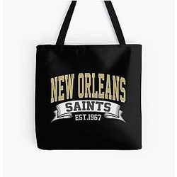 New Orleans Saints All Over Print Tote Bag