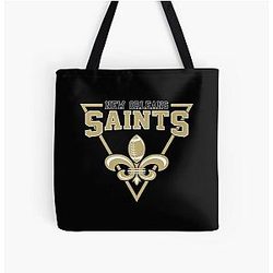 Art New Orleans Saints All Over Print Tote Bag