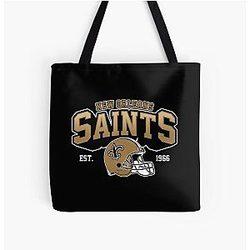 New Orleans Saints All Over Print Tote Bag