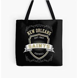 New Orleans Saints All Over Print Tote Bag