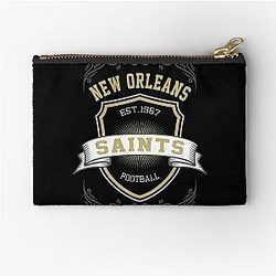 Art for New Orleans Saints Zipper Pouch