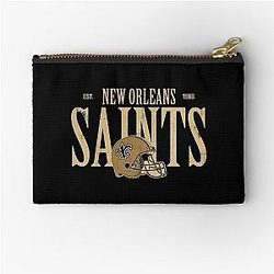 Art for New Orleans Saints Zipper Pouch