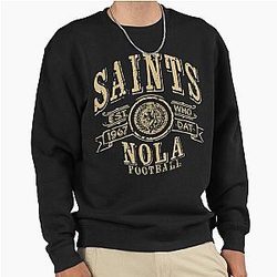 Art New Orleans Saints Pullover Sweatshirt