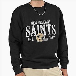 Art New Orleans Saints Pullover Sweatshirt