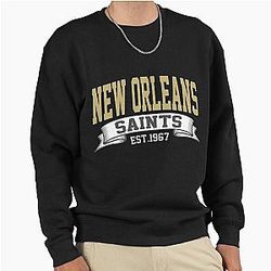Art New Orleans Saints Pullover Sweatshirt