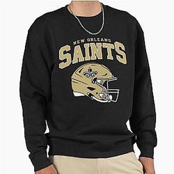 Art New Orleans Saints Pullover Sweatshirt