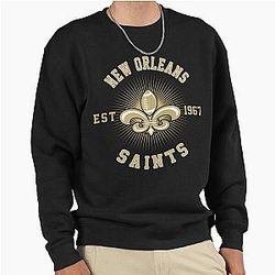 Art New Orleans Saints Pullover Sweatshirt