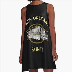 Art for New Orleans Saints A-Line Dress