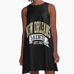 Art for New Orleans Saints A-Line Dress