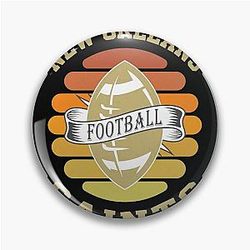 Art and New Orleans Saints Pin