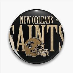 Art in New Orleans Saints Pin