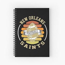 Art New Orleans Saints Spiral Notebook