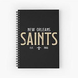 Art New Orleans Saints Spiral Notebook