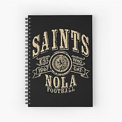 Art New Orleans Saints Notebook