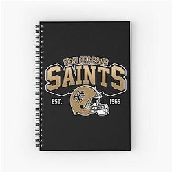 Art New Orleans Saints Spiral Notebook