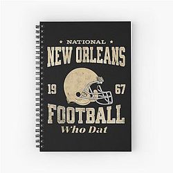 Art for New Orleans Saints Notebook