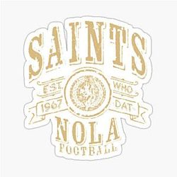 Art New Orleans Saints Sticker