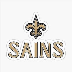 Art in New Orleans Saints Sticker