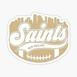 Art in New Orleans Saints Sticker