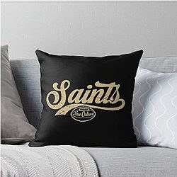 New Orleans Saints Throw Pillow