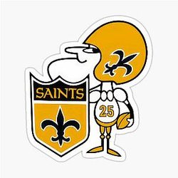 Art New Orleans Saints Sticker