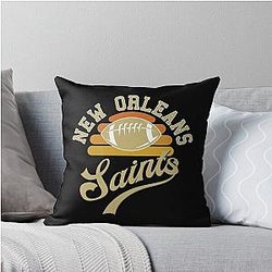 Art for New Orleans Saints Throw Pillow