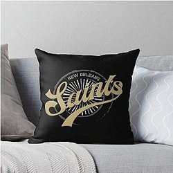 Art New Orleans Saints Throw Pillow