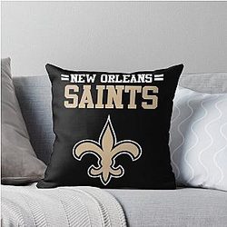 Art New Orleans Saints Throw Pillow