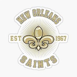 Art New Orleans Saints Sticker
