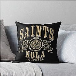 Art for New Orleans Saints Throw Pillow