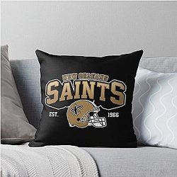 Art for New Orleans Saints Throw Pillow